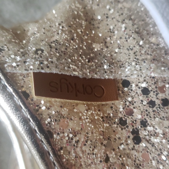 Corkys Beige Glitter Shoes New Size 6 7,8 And 10 - Picture 5 of 5